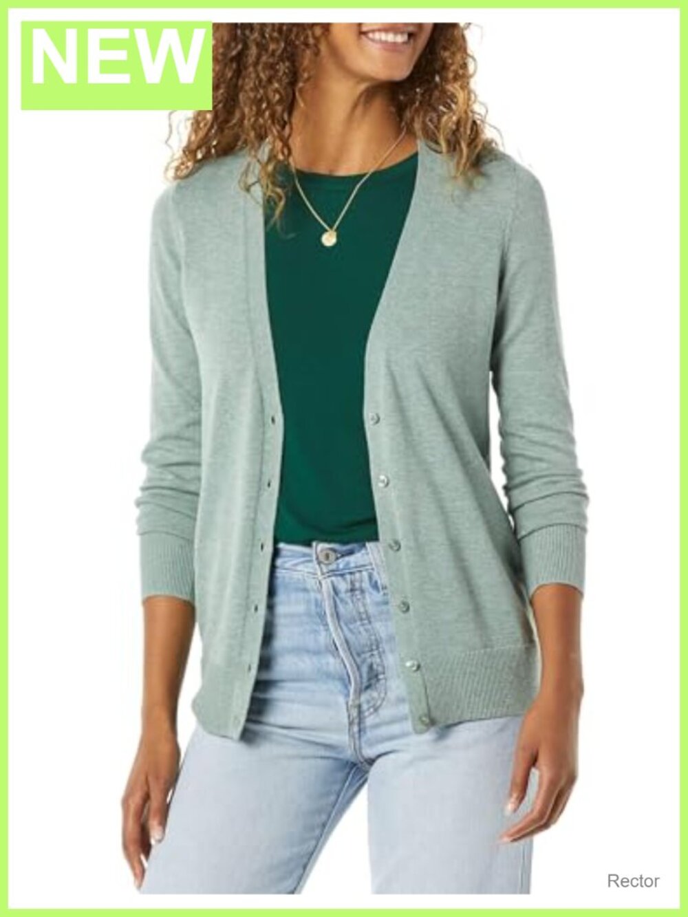 Lightweight Button Front Cardigan Sweater V-Neck Long Sleeve